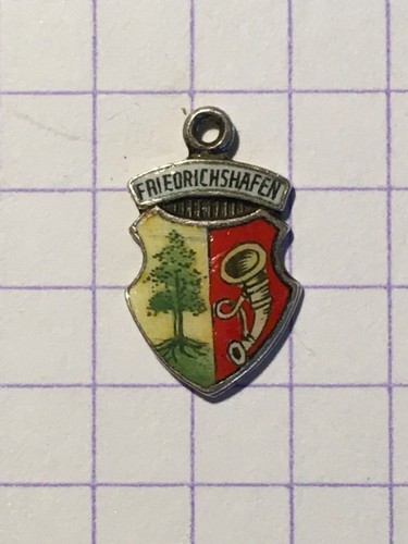 Altes Wappen für Bettelarmband - Friedrichshafen- Silber - 835 - RAR ( 1 - 124 )