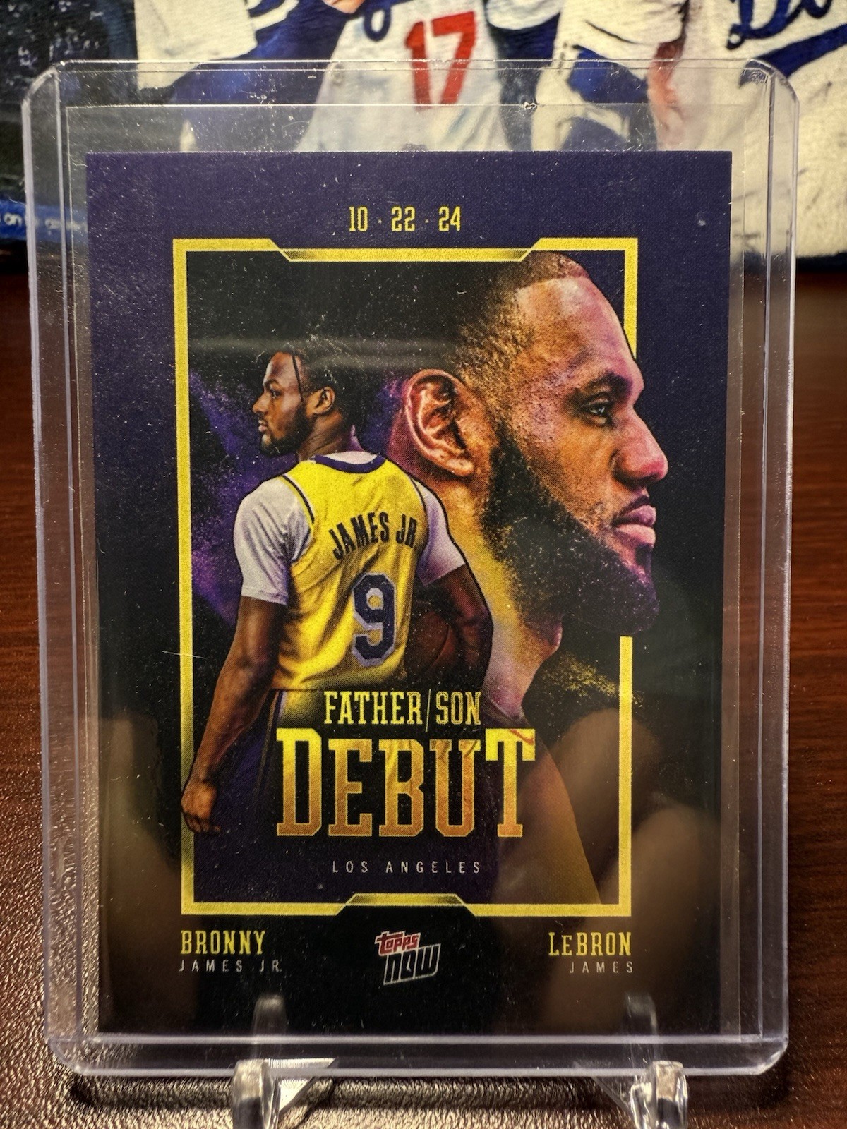 LeBron James Bronny James Jr. 2024 Topps Now Father Son Debut #1 First ever!