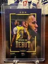 LeBron James Bronny James Jr. 2024 Topps Now Father Son Debut #1 First ever!