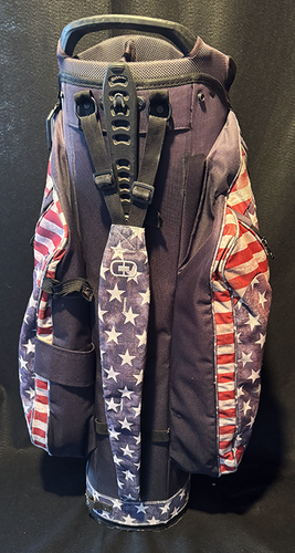 OGIO USA STARS & STRIPES CART BAG 14 WAY GOLF BAG PUTTER WELL GRAY AMERICAN FLAG - Picture 3 of 5