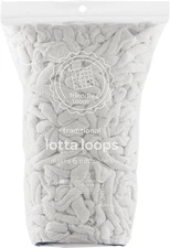 Friendly Loom | Lotta Loops - 7” Traditional-Sized White Potholder 