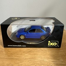 IXO Models 1/43 scale die-cast model 2001 Subaru Impreza Blue Crack In Case Read