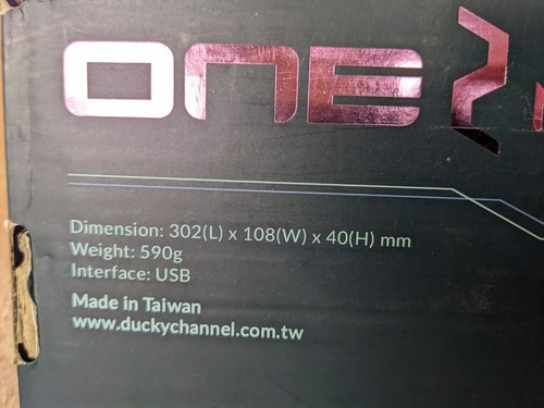 Ducky One 2 RGB TKL RGB LED Double Shot PBT Mechanical Keyboard Cherry MX Red - Picture 9 of 10