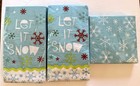 Snowflake Let It Snow Paper Napkins Holiday Inspirations Jo-ann Fabric LOT