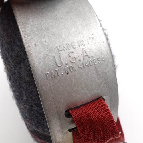 Vintage 4 Quart Canteen Galvanized Metal Wool Insulated W/ Straps Scouts Hunters - Picture 4 of 10