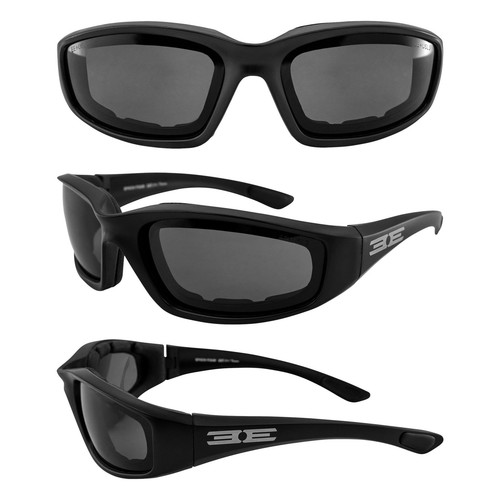Foam Padded Motorcycle Sunglasses Riding Glasses Z87+ Safety Glasses (Black-S... - Picture 7 of 7
