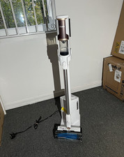 Shark White/Bronze Cordless Bagless Stick Vacuum with Charging Dock