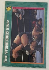 1996 WWF Magazine Card #67 Stone Cold Steve Austin WWE Wrestling Legend 