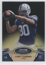 2012 Bowman Sterling Black Refractor 6/75 Coby Fleener #27 0l1