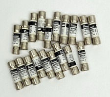Lot Of 19, Bussmann KLM-10, 600V Fast-Acting Supplemental Fuse, 10V