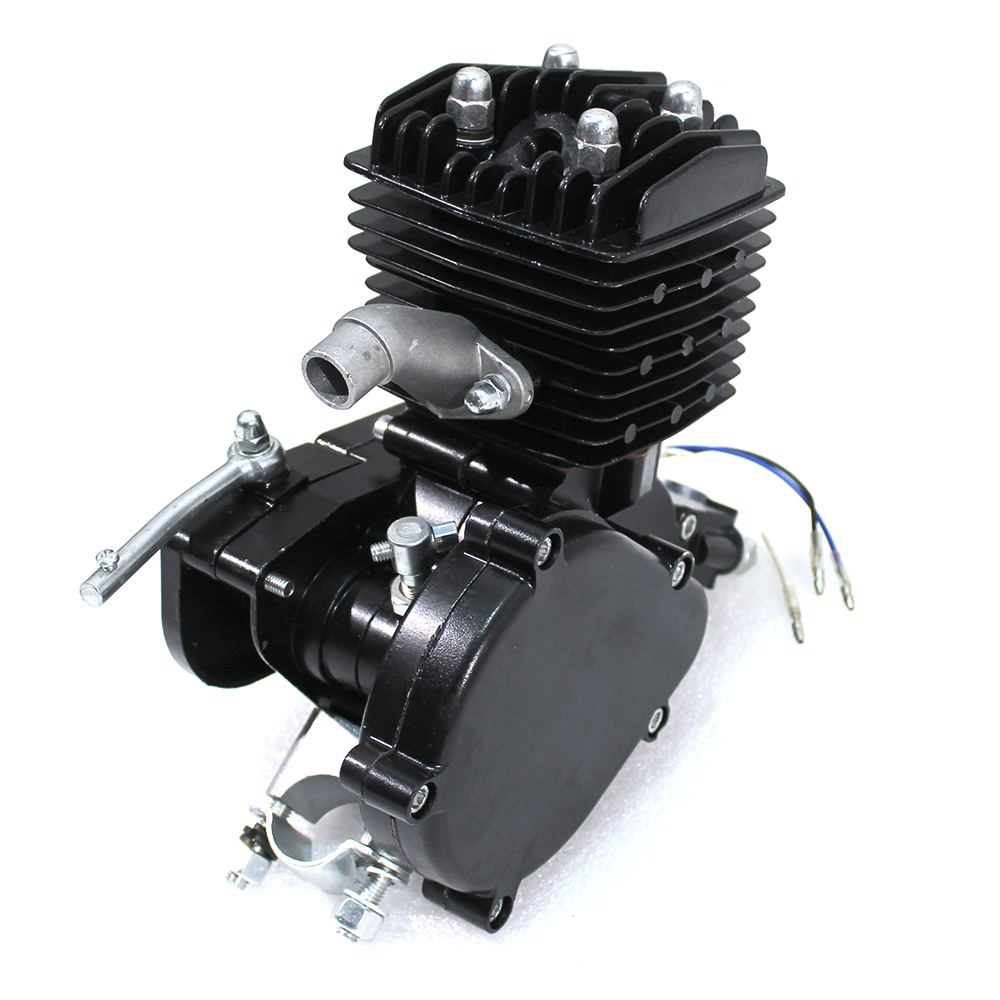 Black 80cc Bike Bicycle Motorized 2 Stroke Petrol Gas Motor Engine Kit ...
