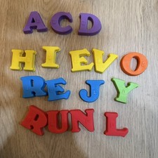 Playskool Vintage 1995 Magnetic Refrigerator Magnet Alphabet ABC Letters Braille