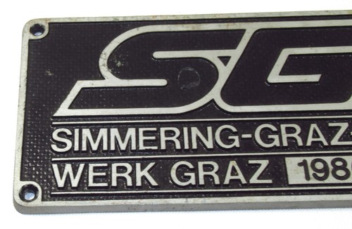 Original Lokschild SGP von 1986 - Bild 2 von 6