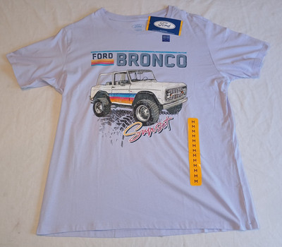 New Retro Vintage Official Early Ford Bronco T-shirt Ladies Women's Medium Shirt