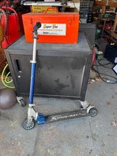 Schwinn Deluxe Stingray Vtg Metal Blue Kick Scooter