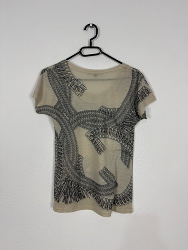 Gucci beige womens big logo t-shirt M - Picture 4 of 4