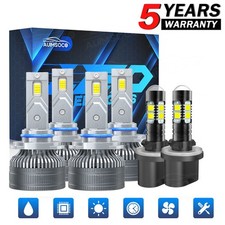 For Chevy Tahoe 2001-2006 6x Combo 9005 9006 LED Headlight 880 Fog Light 8000K
