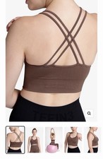 Brown Sports Bra / Athletic Wear/ Support Padding/ Comfortable/ Medium /CrossFit