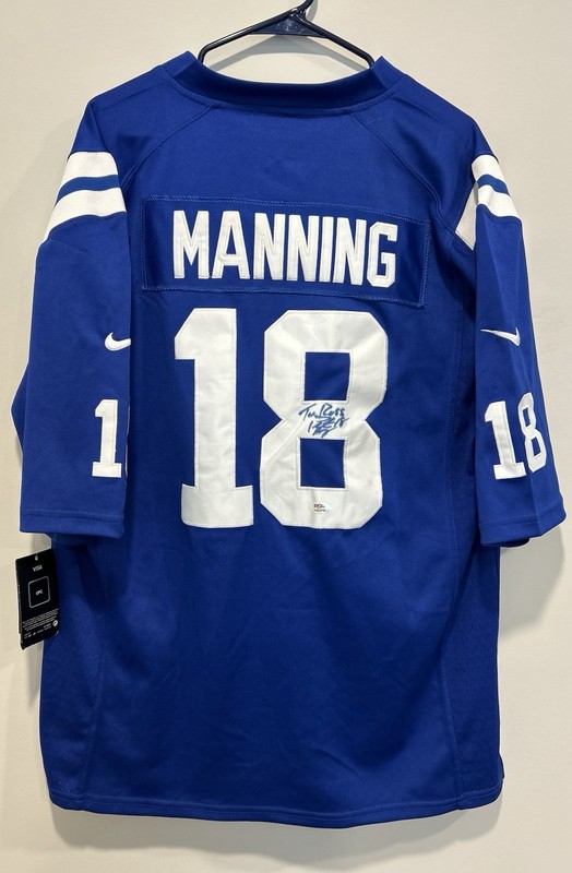 Peyton Manning Signed Indianapolis Colts Jersey Autographed PERSONALIZED PSA/DNA