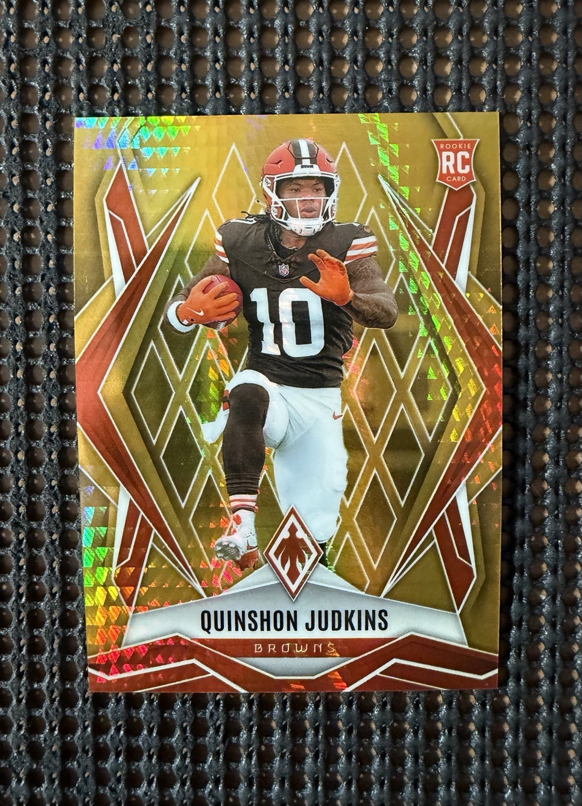 2025 Panini Phoenix - Rookies Quinshon Judkins #191 Hyper Gold Numbered /10