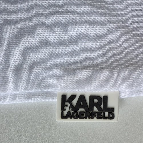 Karl Lagerfeld Kids Size 14 White Long Sleeve T-Shirt Top Logo Graphic NWT - Picture 6 of 8
