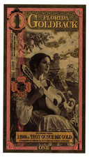 1 Florida Goldback 2025 Alpha Series 1/1000 Troy Oz Gold