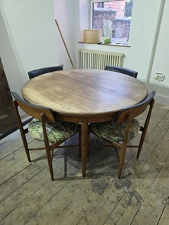 Vintage Retro G Plan Fresco Teak Dining Table and 4 G Plan Chairs By VB Wilkins