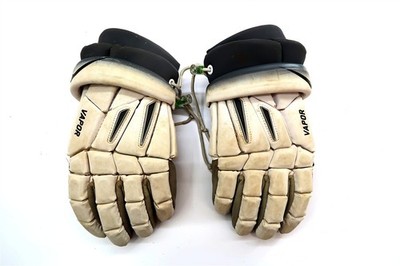 NIKE VAPOR Lacrosse Gloves 13'' Large in White and Gray