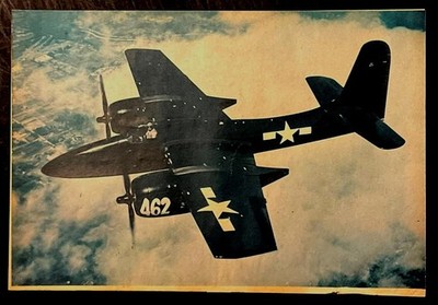 Grumman F7F Tigercat 1945 color Pin-Up heavy fighter