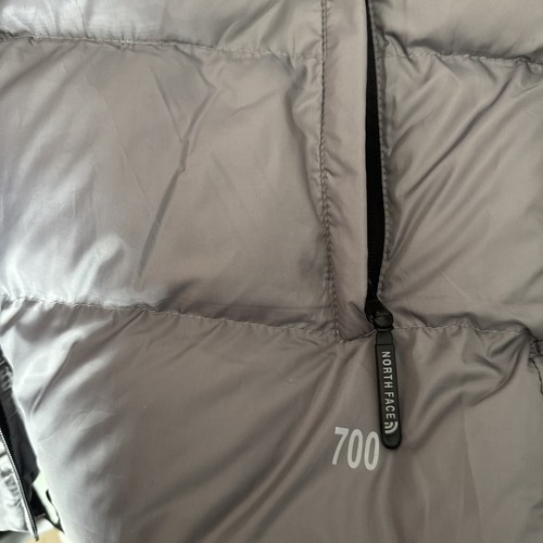North Face Nuptse 700 Puffer Vest Grey & Black Two Tone Vest Goose Down - Picture 4 of 9