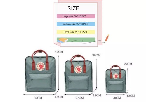 NEW jallraven Kanken 23510 Classic Unisex Water resistant Zip Backpack Colours - Picture 3 of 38