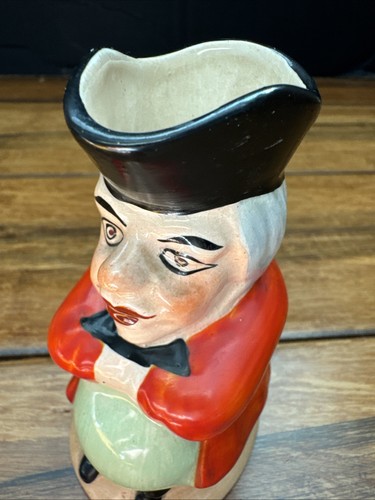 Vintage HTF Small/Miniature Toby Mug Pitcher Made in England Red Coat 4” Tall - Picture 2 of 8