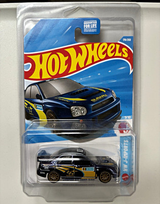 Hot Wheels SÚPER TREASURE HUNT WITH CASE Subaru Impreza WRX, HW J-Imports