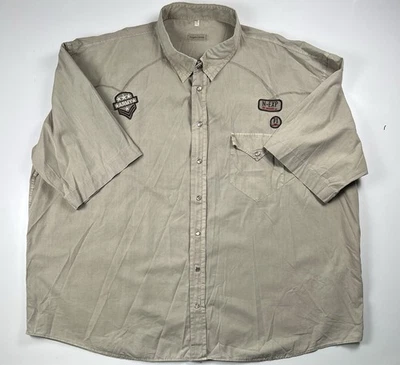 Camicia Angelo Litrico Uomo 2XL Militär Cachi Knöpfe Langarm - Bild 1 von 4