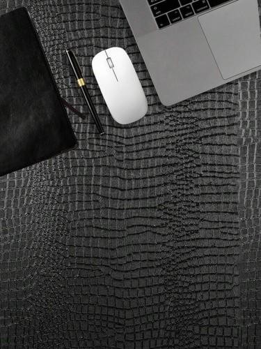 Matt Schwarz Krokodil Struktur Tapete Modern Luxus Abnehmbar Wand Dekor Rolle - Bild 7 von 10