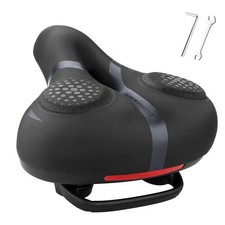 Comfort Wide Bike Seat Gel Padded Bicycle Saddle Replacement Breathable Waterpro