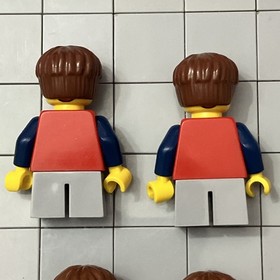LEGO City Red Shirt Minifigure Lot Of 4 Crying Happy Kids Fairground Mixer E6 71