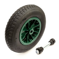 Wheelbarrow Wheel Air Tyre 4.80/4.00-8 15" 2Ply 5" 13mm Axle 75mm Hub Barrow
