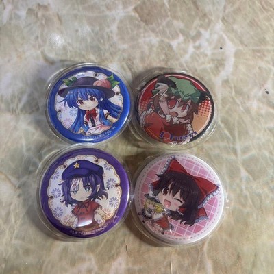 Touhou Project Button Pins Set 4 Stück Sammler Abzeichen Selten Japan Import