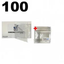100 Original Old Style Clear STANDARD CD Jewel Case Heavy Duty 90g & 100 OPP Bag