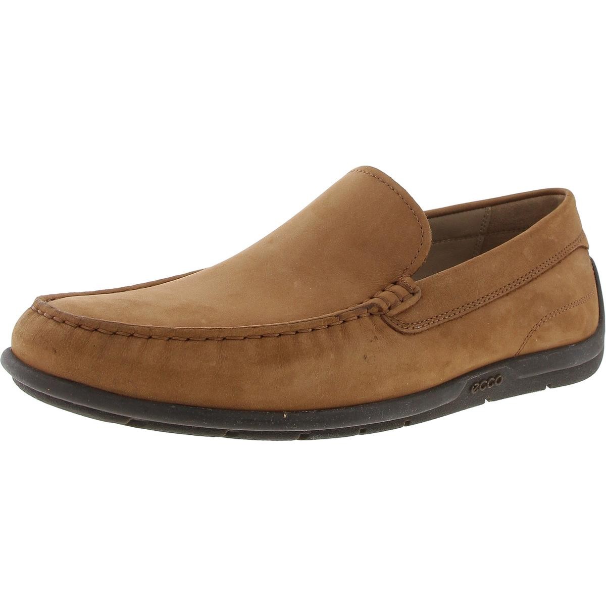 ECCO Mens Brown Cushioned Footbed Leather Loafers 41 Medium D BHFO 0210 14790₽