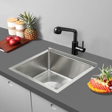 Single Bowl Commercial Sink, Free Standing Utility Sink, Restaurant Kitchen Sink