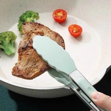 Silicone Kitchen Tongs with Stainless Steel H...