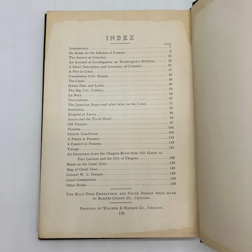 First Edition On The Canal Zone (1908) Thomas Grier Panama Travel Cloth HC Good - Imagen 14 de 16