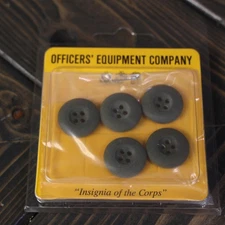 Officers Equipment Co USMC Utility Uniform Green Buttons Set Of 5 New Sealed