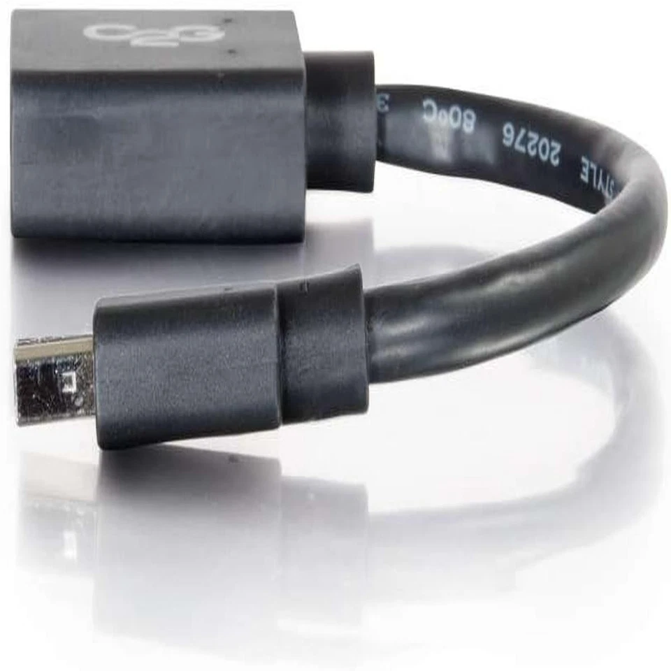 Mini DisplayPort Male To DisplayPort Female Adapter Cable 15Cm - Image 2 of 3