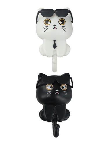 For Kitten Coat Hooks Set of 2 Fun Cat Design for Towel or Key Storage - Bild 11 von 12