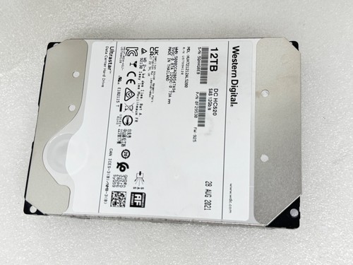 WD DC HC520 Ultrastar 12TB SAS 12Gb 3.5" HUH721212AL5200 Hard drive MFD 2021 - 第 1/13 張圖片