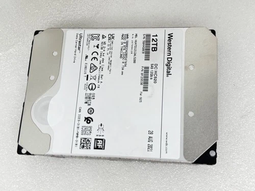 WD DC HC520 Ultrastar 12TB SAS 12Gb 3.5" HUH721212AL5200 Hard drive MFD 2021
