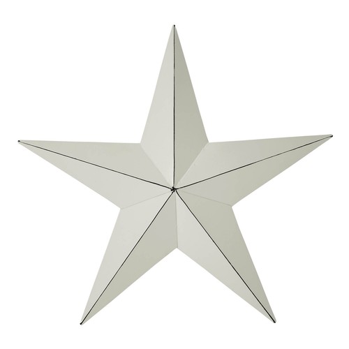 Metal Star Distressed Creme 12x12 - Bild 4 von 7